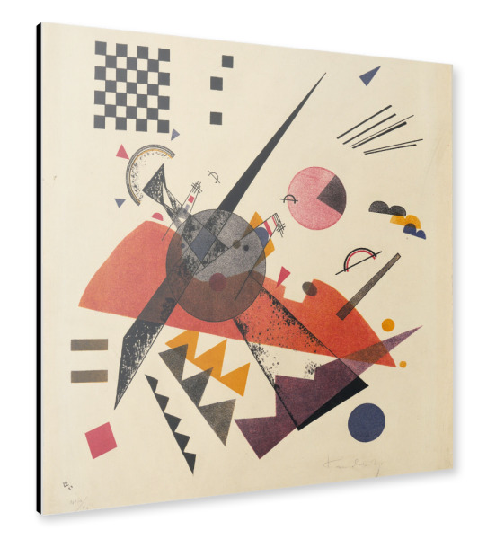 Alu-Dibond "Orange von Wassily Kandinsky" 30x30 cm artboxONE