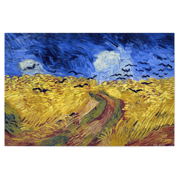 Poster "Weizenfeld mit Raben " artboxONE - Natur,Tiere