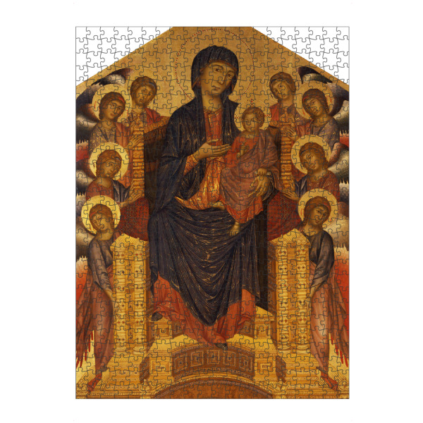 Puzzle Ravensburger "Maesta mit Engeln" artboxONE - Menschen - Thronende,Madonna,Kunst,Gemälde,Religion,Engel,Angel,Jesus,Ikone,Giovanni,Cimabue