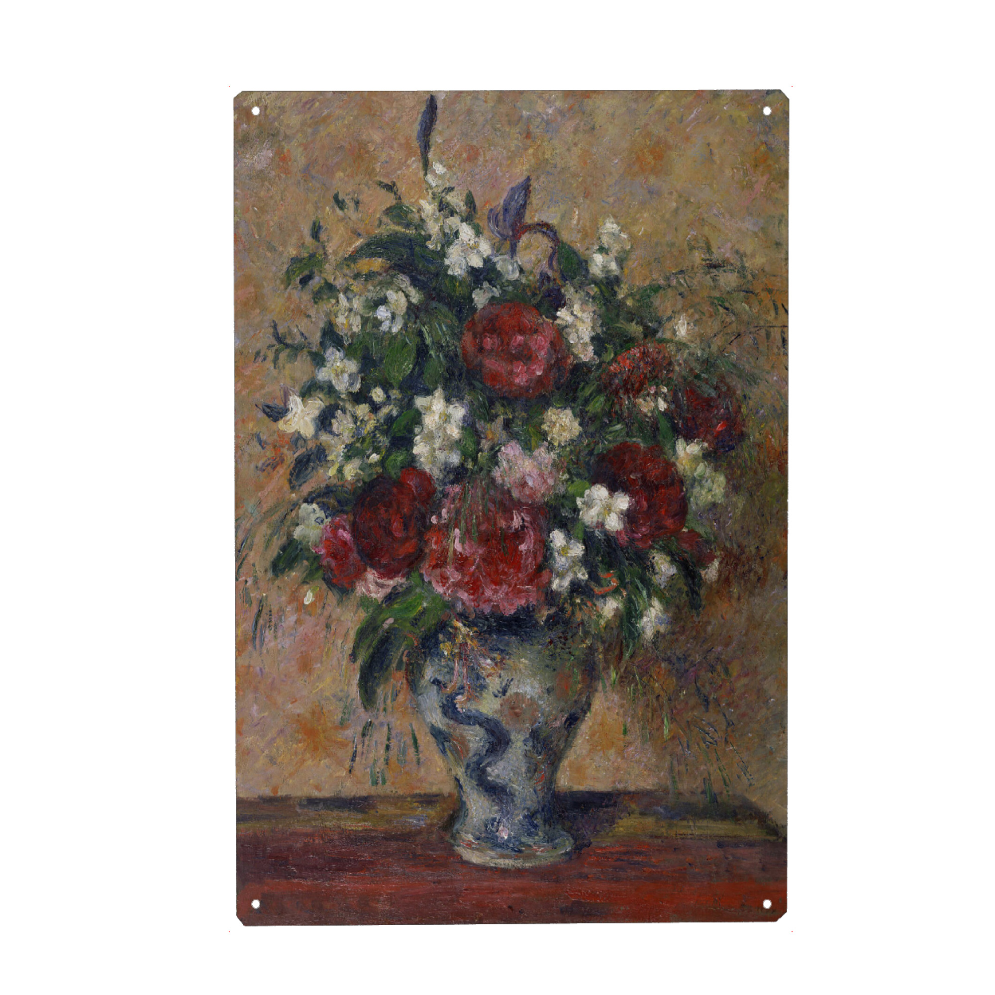 Metall Poster "Stillleben mit Pfingstrosen" artboxONE - Natur,Floral