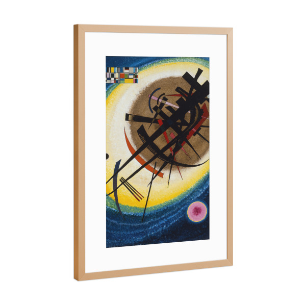 Poster mit Rahmen Kupfer "Im hellen Oval von Kandinsky" artboxONE - Reise,Abstrakt,Geometrie,Galaxy