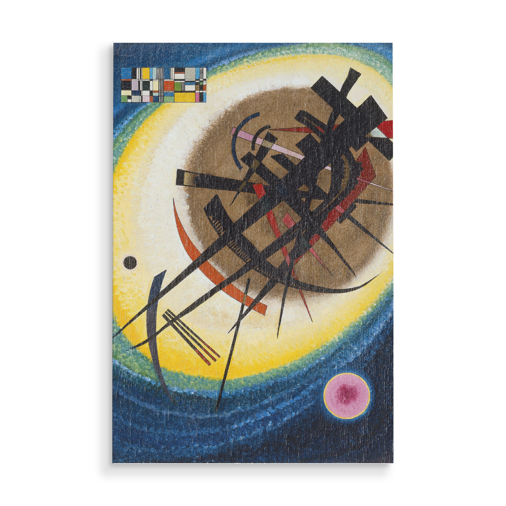 Holzbild "Im hellen Oval von Kandinsky" artboxONE - Reise,Abstrakt,Geometrie,Galaxy