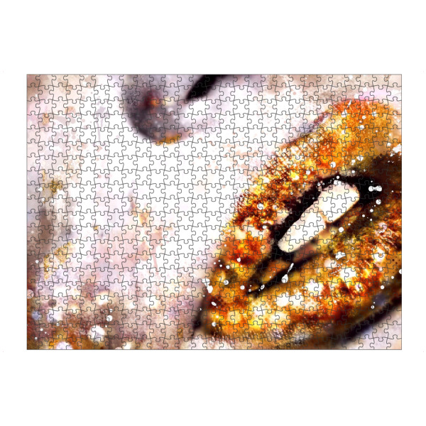 Puzzle Ravensburger "Golden Lips" artboxONE - Menschen,Liebe