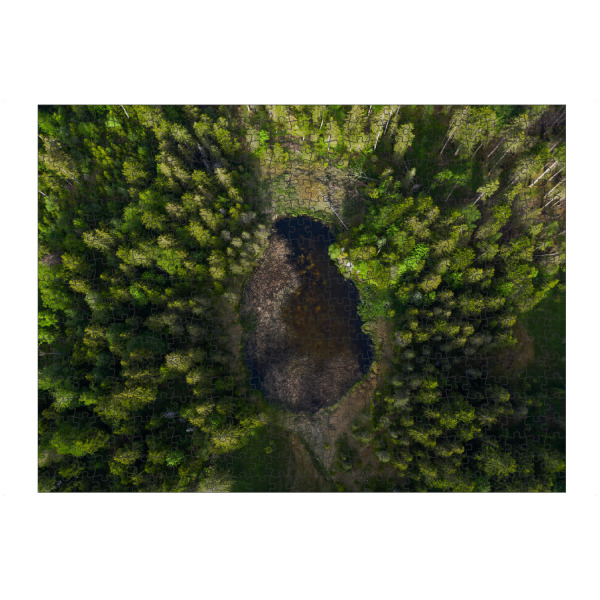 artboxONE Puzzle "Aerial view of small pond" artboxONE - Natur,Reise