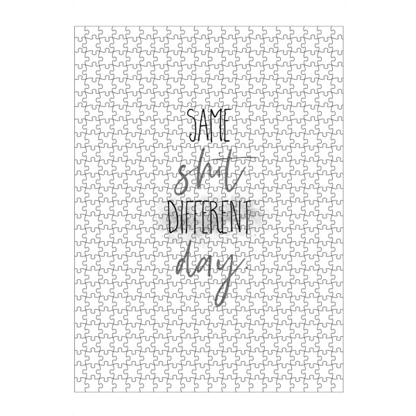 Puzzle Ravensburger "Same shit different day" artboxONE - Typografie,Lustig
