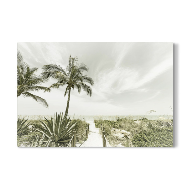 Galerie-Print "Alleine am Strand | Vintage" 30x20 cm artboxONE