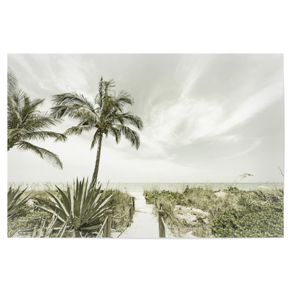 Poster "Alleine am Strand | Vintage" artboxONE - Natur,Reise,Reise / Strand und Meer