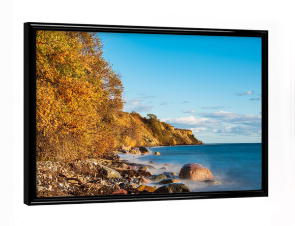 Poster mit schwarzem Rahmen "Ostseeküste in Dänemark" artboxONE - Natur,Reise,Reise / Strand und Meer