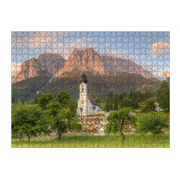 artboxONE Puzzle "Grainau Alpenglühen" artboxONE - Natur,Reise,Reise / Länder