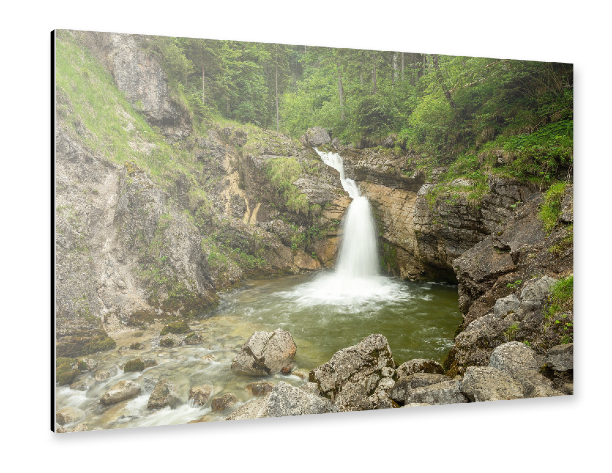 Alu-Dibond "Bei den Kuhfluchtwasserfällen" 75x50 cm artboxONE