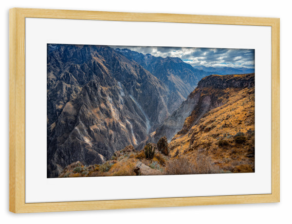 Poster mit Rahmen kiefer "Colca Canyon" artboxONE - Natur,Reise,Reise / Länder
