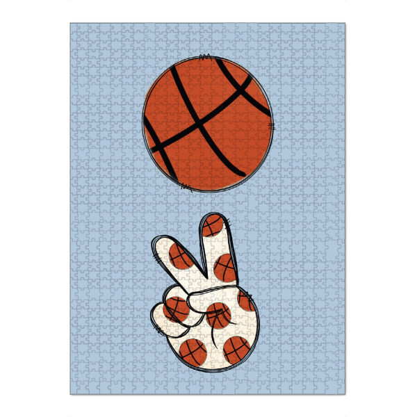 Puzzle Ravensburger "Love Basketball" artboxONE - Für Kinder,Comic,Sport,Lustig