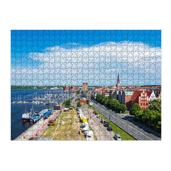 Puzzle Ravensburger "Stadthafen in Rostock" artboxONE - Städte,Reise,Architektur,Städte / Weitere