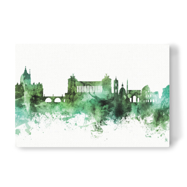 Leinwandbild "Rome Italy Skyline Green" artboxONE - Städte,Städte / Rom