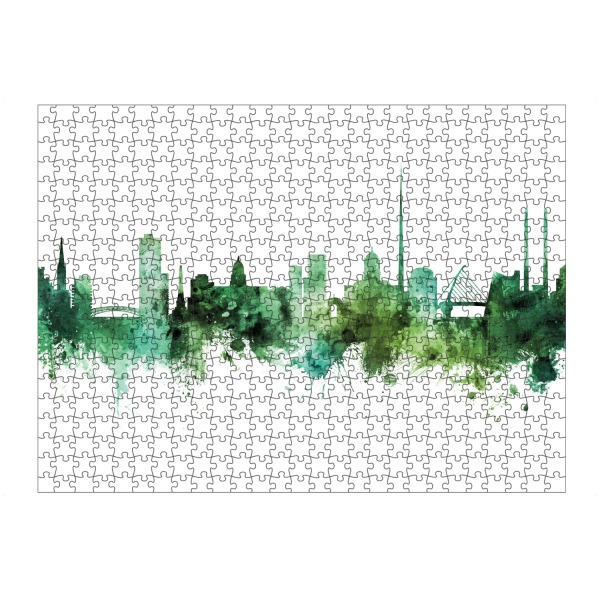 artboxONE Puzzle "Dublin Ireland Skyline Green" artboxONE - Städte
