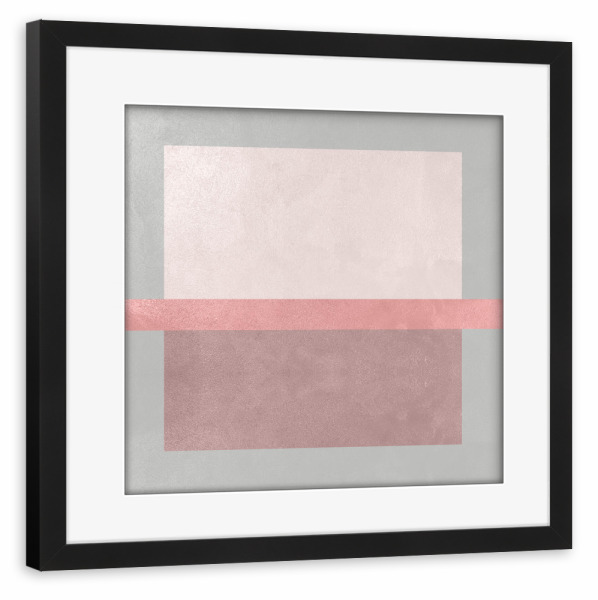 Poster mit Rahmen schwarz "ROSE GEOMETRISCH" artboxONE - Geometrie - Geometric,Geometrie,Geometry,Formen,Forms,Marble,Marmor