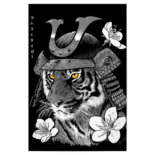 Poster "Samurai Tiger" artboxONE - Floral,Tiere