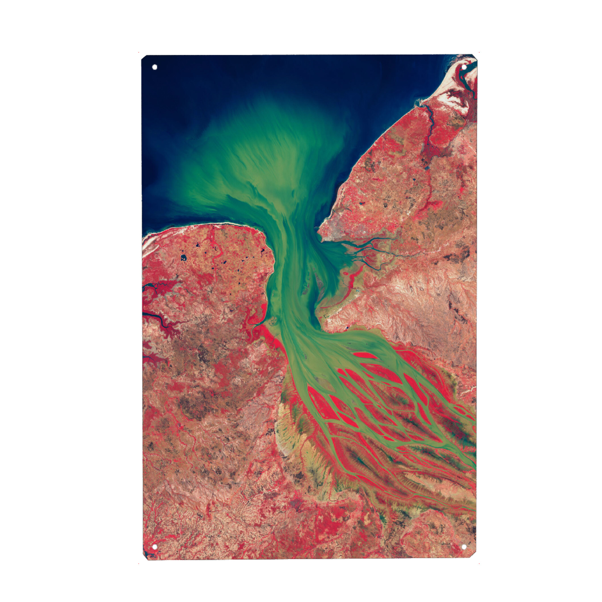 Metall Poster "Betsiboka River Estuary" artboxONE - Natur