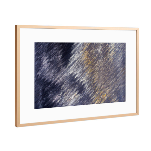 Poster mit Rahmen Kupfer "Land art" artboxONE - Abstrakt