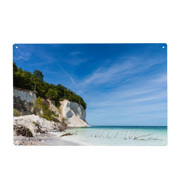 Metall Poster "Kreidefelsen auf Rügen" artboxONE - Natur,Reise / Strand und Meer