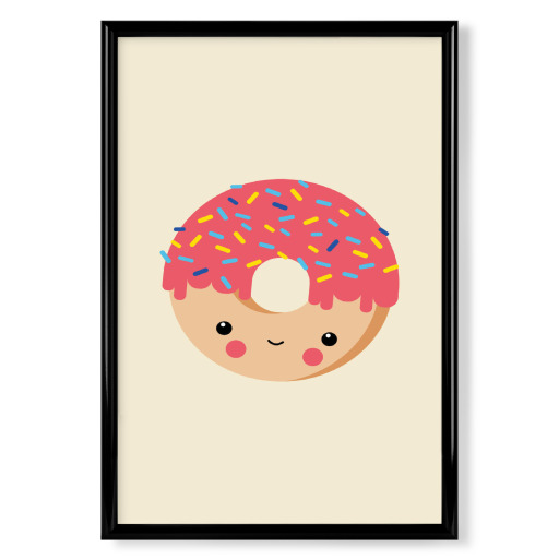 Kawaii-Illustration süßer Donut