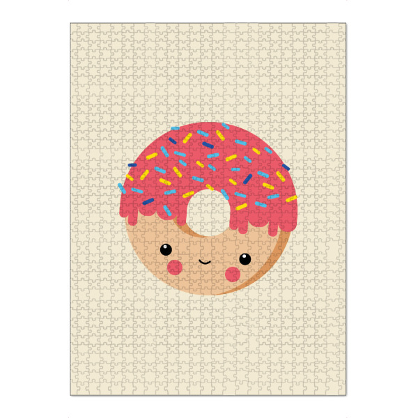 Puzzle Ravensburger "Kawaii-Illustration süßer Donut" artboxONE - Für Kinder,Essen & Trinken