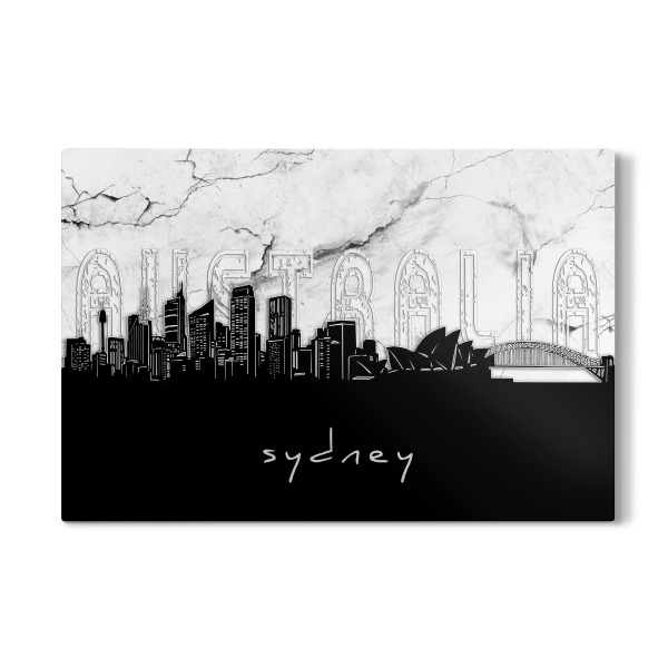 Galerie-Print "Sydney skyline marble" 30x20 cm artboxONE