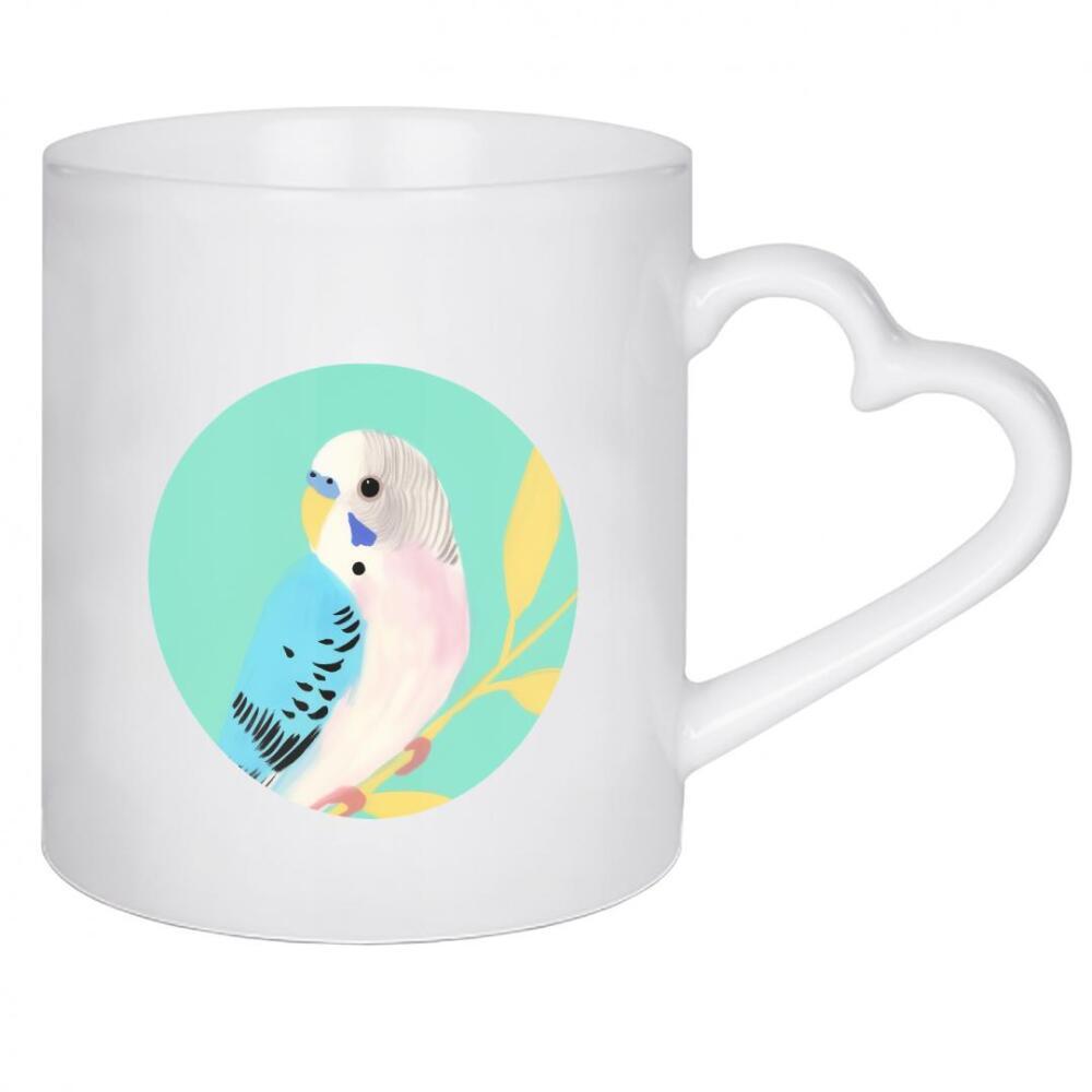 Herztasse "Wellensittich Liebhaber" artboxONE - Natur,Tiere,Abstrakt