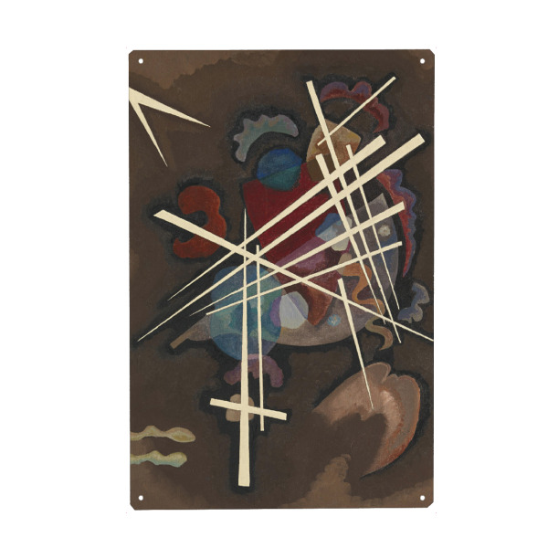 Metall Poster "Gitterform von Wassily Kandinsky" artboxONE - Abstrakt,Geometrie