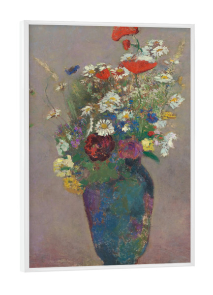 Poster mit weißem Rahmen "Vision: Vase mit Blumen" artboxONE - Natur,Floral - Stilleben,Vase,Floral,Natur,Nature,Blumen,Flowers,Botanical,Botanisch