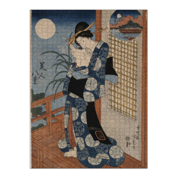 Puzzle Ravensburger "Herbstmond über Miho" artboxONE - Menschen,Architektur,Reise / Asien