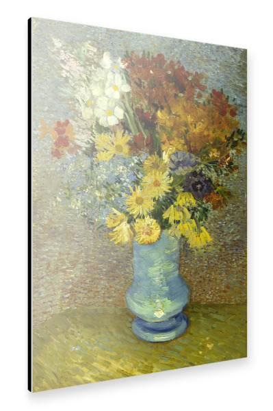 Alu-Dibond "Vase mit Margeriten und Anemonen" 30x20 cm artboxONE