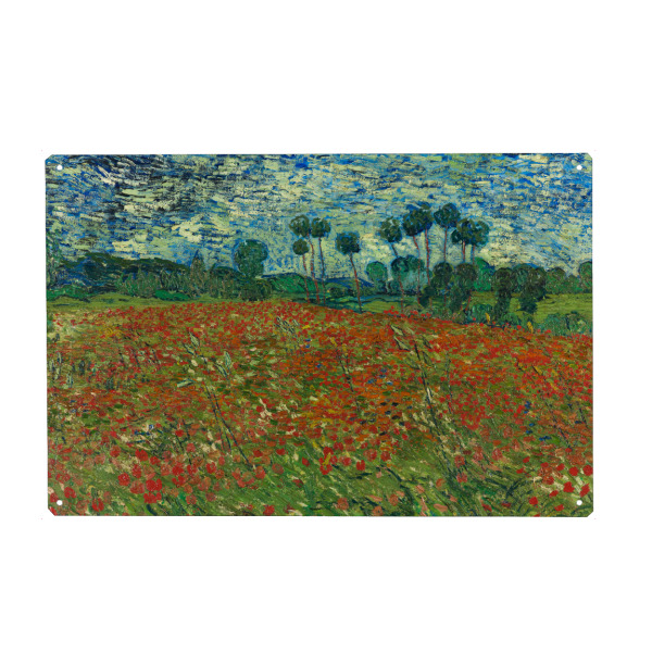 Holzbild "Mohnfeld von Vincent van Gogh" artboxONE - Natur,Floral
