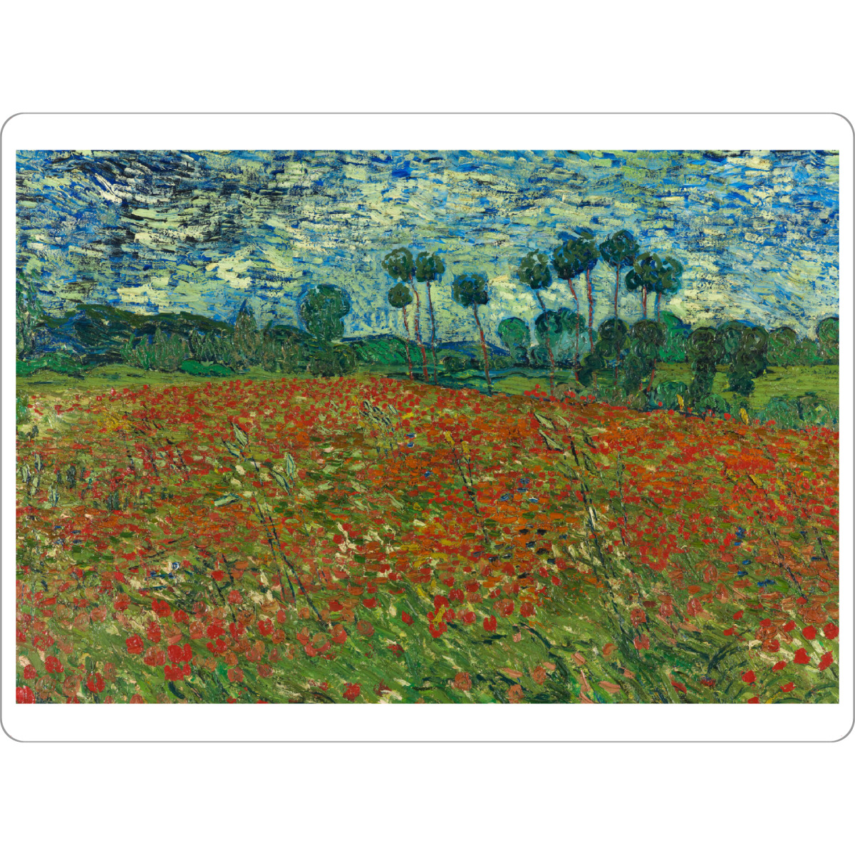 Tischset "Mohnfeld von Vincent van Gogh" artboxONE - Natur,Floral