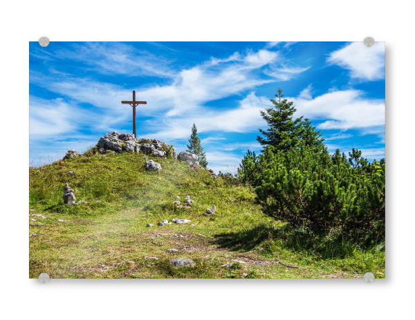 Acrylglasbild "Gipfel des Prediktstuhl" artboxONE - Natur,Reise