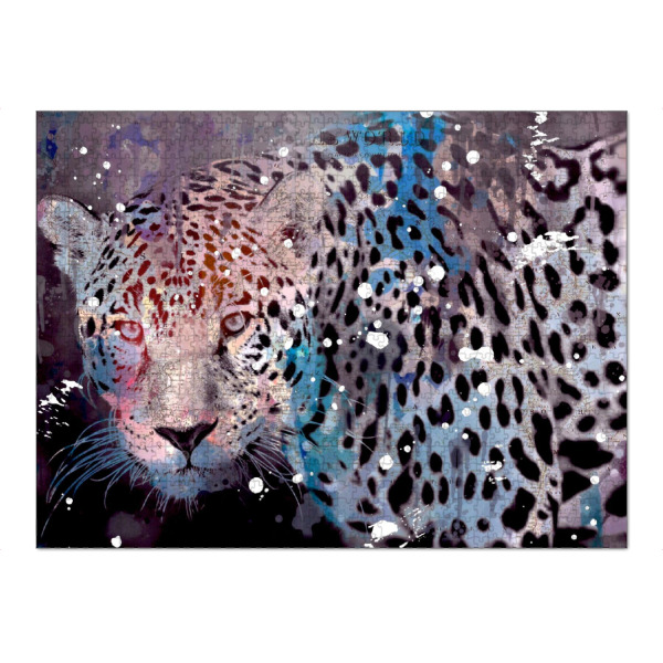 Puzzle Ravensburger "Blue Leopard" artboxONE - Tiere