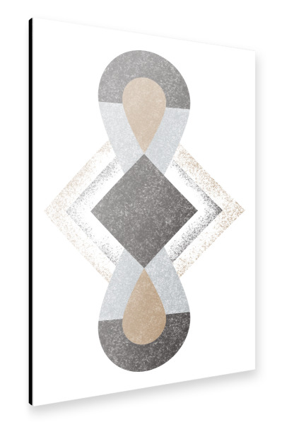 Alu-Dibond "Abstraction Golden Drops" 30x20 cm artboxONE