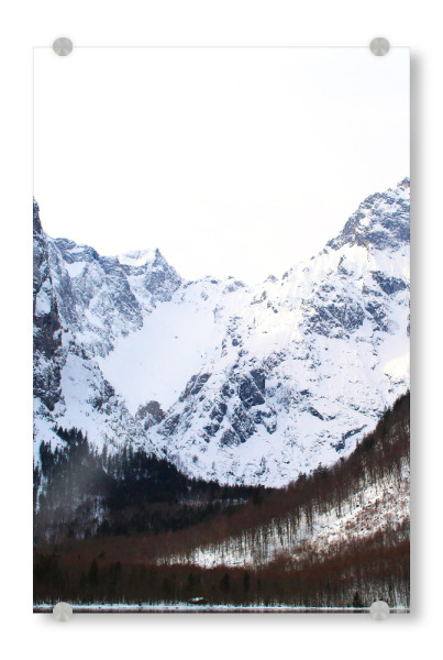 Acrylglasbild "Königsee Berg" artboxONE - Natur - Berge,Berg,Mountain,Mountains,Natur,Nature,Landscape,Landschaft,Winter,Snow,Schnee