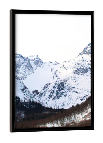 Poster mit schwarzem Rahmen "Königsee Berg" artboxONE - Natur - Berge,Berg,Mountain,Mountains,Natur,Nature,Landscape,Landschaft,Winter,Snow,Schnee