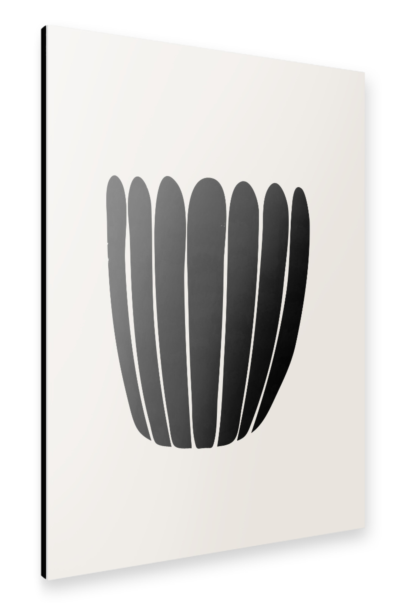 Alu-Dibond "Mid century abstract flower" 30x20 cm artboxONE