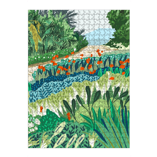 Puzzle Ravensburger "Watercolor landscape green" artboxONE - Natur,Floral