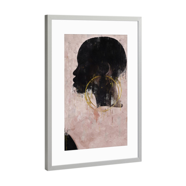 Poster mit Rahmen Silber "African Portrait" artboxONE - Menschen,Reise / Afrika