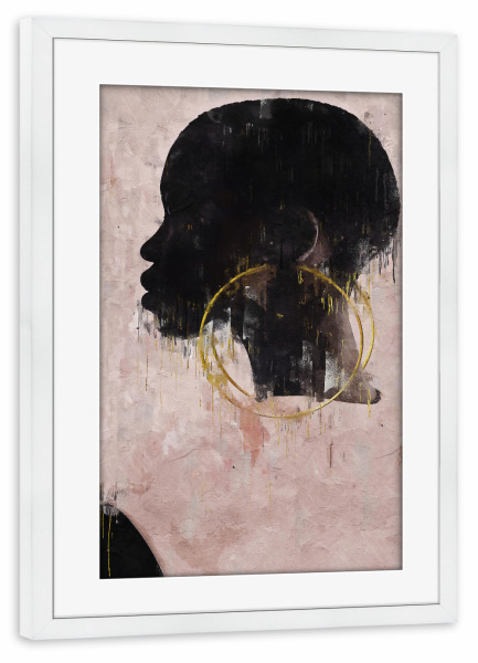Poster mit Rahmen weiß "African Portrait" artboxONE - Menschen,Reise / Afrika