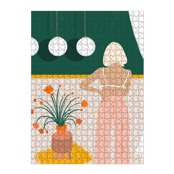 Puzzle Ravensburger "Texting" artboxONE - Floral,Menschen