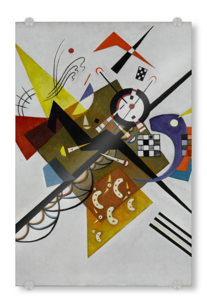Acrylglasbild "Auf Weiss II von Wassily Kandinsky" artboxONE - Abstrakt,Geometrie