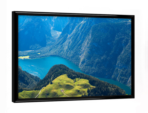 Poster mit schwarzem Rahmen "Blick vom Jenner" artboxONE - Natur,Reise