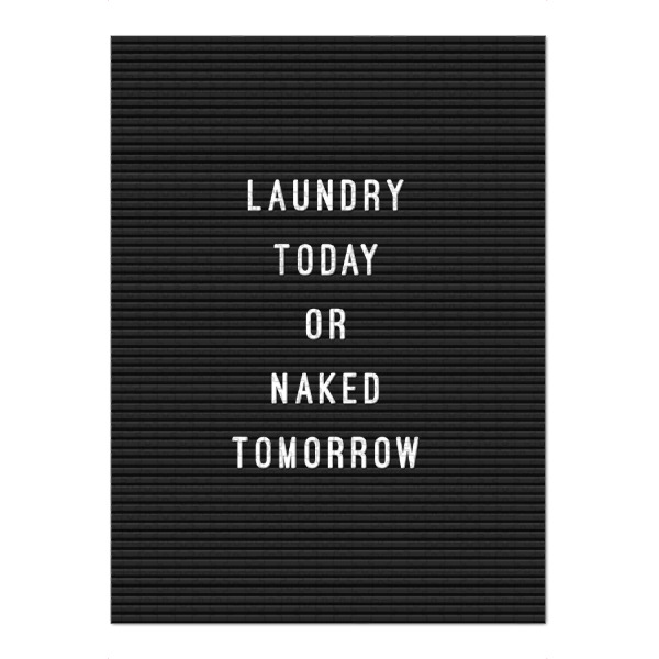 Puzzle Ravensburger "Letterboard Laundry Today" artboxONE - Typografie,Schwarzweiß,Lustig