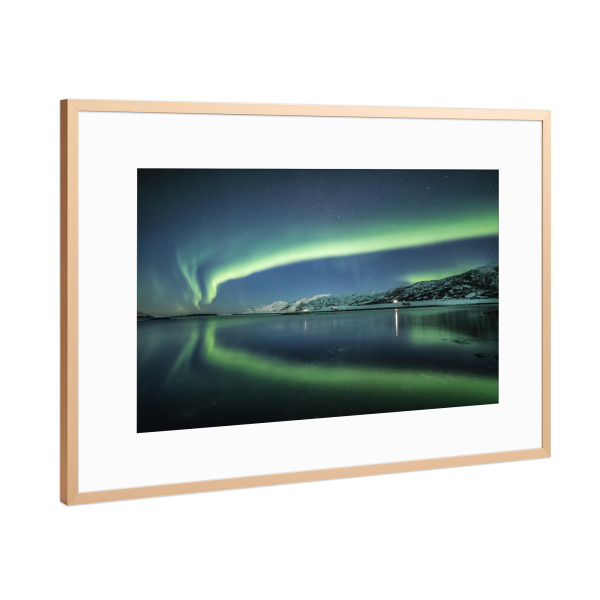 Poster mit Rahmen Kupfer "Arctic Reflection" artboxONE - Natur,Reise