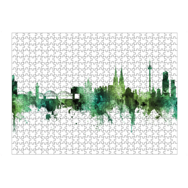 artboxONE Puzzle "Cologne Germany Skyline Green" artboxONE - Städte,Städte / Köln