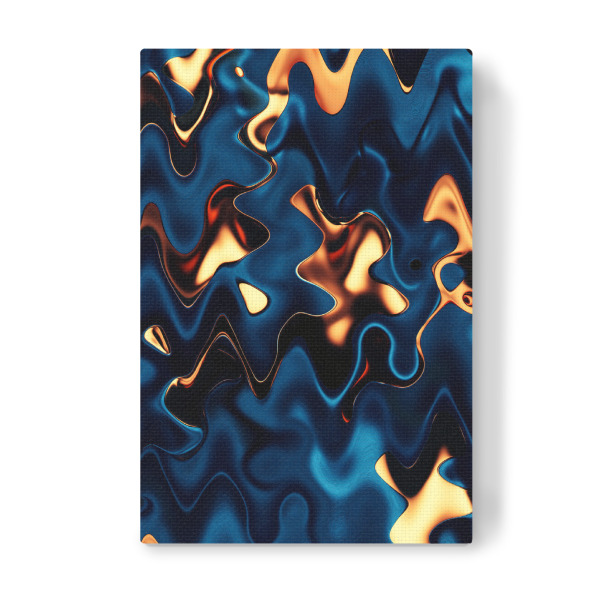 Leinwandbild "Blaue Welle" artboxONE - Abstrakt - Wave,Blue,Classic,Pantone2020,Welle,Abstract,Abstrakt